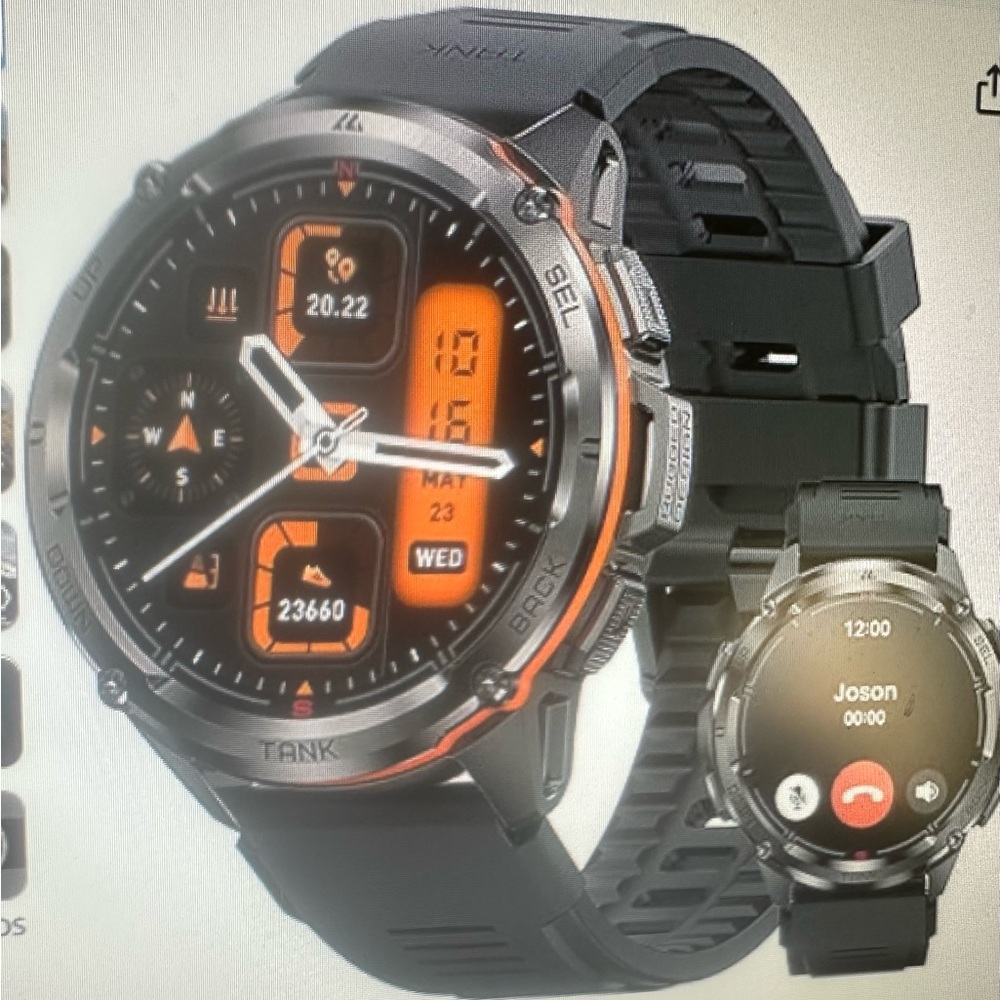 T3 Ultra Smartwatch  with GPS - Black and Silver - never used - Picture 2 of 11